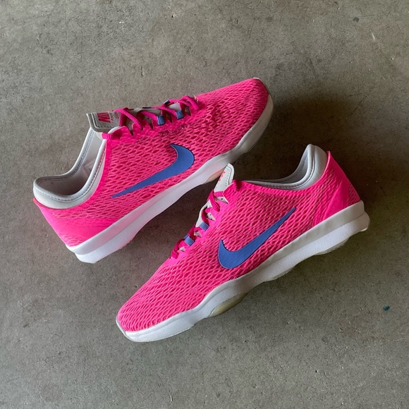 Nike Zoom Fit Training Pink Mesh Lightweight Running Sneakers/Shoes 6 Youth/Teen - Picture 2 of 3